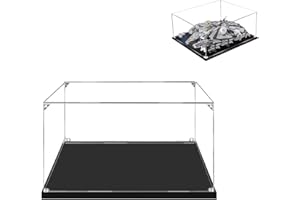 Hosdiy Vetrina Espositiva in Acrilico per (Millennium Falcon 75257) Modello - Teca Vetrina per Lego 75257 (Solo Vetrina, Senza Modello)