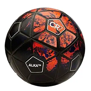 ALKA Sports CR7 Red and Black Training PVC Football , Size- 5