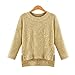 YQ20 2015 Autumn And Winter Fashion Sparkle Sweaters (S, GOLD)