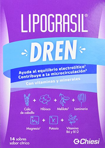 Lipograsil Dren  Drenante con ingredientes de origen 100% natural  14 sobres sabor cítrico
