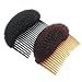 1PC Black/Brown colors for choose Charming BUMP IT UP Volume Inserts Do Beehive hair styler Insert Tool Hair Comb Hot (Brown)