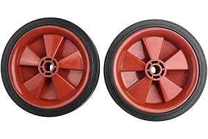 JUMPLUSHION 2 piezas de repuesto para ruedas de compresor de aire, ruedas resistentes de 5/6 pulgadas, ruedas de compresor de aire, ruedas de rodamiento de 1/2 pulgada de diámetro (1)