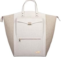 Vodiv&igrave;, Ilex - Maxi Bag Office Women's Rigid Cloth Of Hemp Clear And Hemp Rope