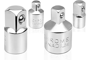 YEBOCIYO 4 Pezzi Set di Adattatori Adattatore per Bussola da Adattatori Portainserti Chiave Set Acciaio al Cromo per Chiavi di Riparazione per Automobili