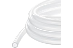METALLIXITY Silicon Tubing(1" ID x 1-1/4" OD x 10Ft), Pure Silicone Hoses High Temp - for Printer, Hot Water Dispenser, Engine, Brewing, Fish Tank Air Pump, Pump Transfer, Clear