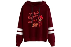 LKY STAR Animés Sweat à Capuche Hazbin Hotel Merch Hoodie pour Garçon Fille Sweatershirt avec à Manches Longues
