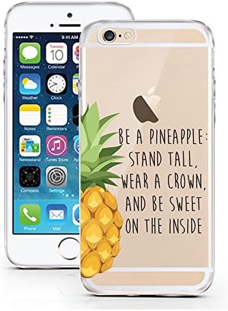 licaso® Case for Apple iPhone 6/6S Made from Thermoplastic Polyurethane (TPU) Silicone Pattern Ultra-Thin Protects Your iPhone 6 While Being Stylish Protective Bumper Case, TPU, Be a pineapple, iPhone 5 5S SE