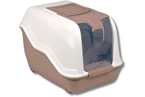 Pet's Market - Toilette per gatti Lettiera Chiusa Netta Maxi Cassetta igienica con Filtro e Paletta all'Interno colori assortiti 66X49XH50