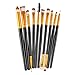 Produktbild samLIKE 10 Stück Make up Pinsel Set Werkzeuge Make up Kultur Set Wolle Make Up Pinsel Set (Schwarz)