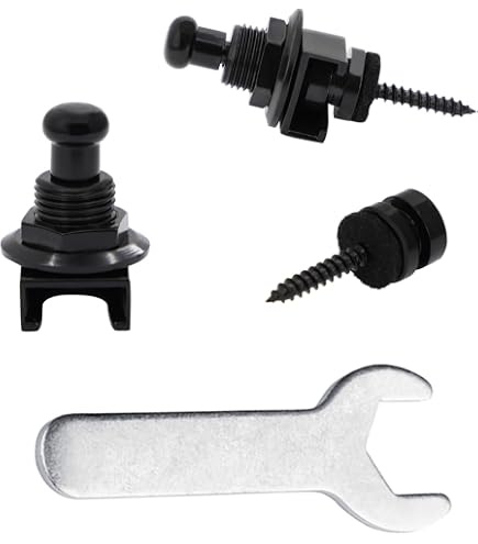 Jim Dunlop SLST001 Dual Design Straplocks Mit Sitzgurt – Für Gitarren Und Bässe