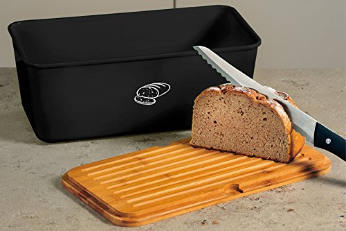 Kesper 18091 Brotbox Melamin Bambus, schwarz - 2