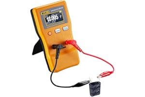 Candeon Capacitance Meter, 0.01pF to 470000uF ESR Capacitance Meter Auto-Ranging Capacitor Capacitance Meter Capacitor Tester Handheld LCD Digital Capacitance Meter Components Circuit Tester