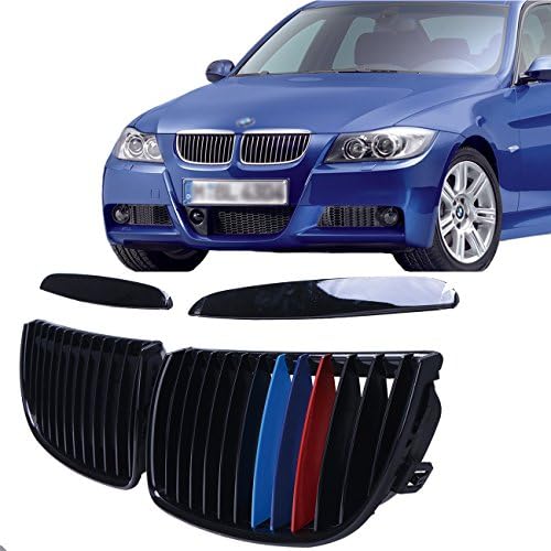 WANOOS Gloss Black M-Color Front Kidney Grille
