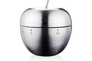 WAILICOP Timer da Cucina Meccanico Conto Alla Rovescia 60 Minuti Allarme Rotante a Contaminuti da cucina Promemoria Cottura Sveglia per Conto Alla Rovescia