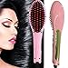 Straighter Comb,Emontek® Hair Straightening Brush,Electric Hot Hair Brush LCD Ion Brush Auto Straight Tool,Anti-Scald Massager,Electric Comb Hair Straightening Irons (UK Plug) (Pink)