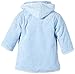 Vossen Unisex Baby Baby Zoo - Babybademantel Plain Bathrobe, Blue (Pale Blue 406), One Size (Manufacturer size: 60-82)