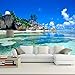 Produktbild NXMRN Wallpaper Tapete Plakat Poster Fototapete 3d wandbild vlies schlafzimmer livig zimmer tv sofa hintergrund ozean meer strand 3d foto home decor 200cmx140cm