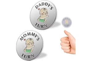 Roligt nybliven förälder-beslutsmynt – gåvor för nya pappor och present till en ny mamma som väntar på födelsedag, årsdag