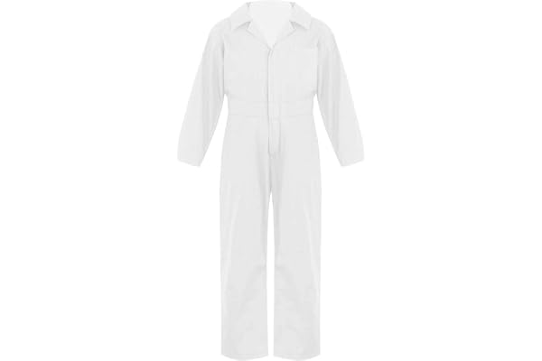 Msemis pojkar långa ärmar jumpsuit nedvikbar krage enfärgad overall arbetsoverall fritidsoverall streetware