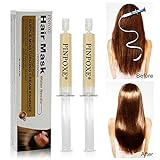 PROFESSIONAL Hair Treatment, Hair repair mask, Deep hair conditioner, Hair repair treatment, for Salon damaged Hair Straightening/Blow Dry/Smoothing, 2pcs