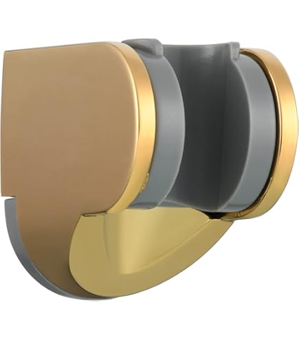 Support Pommeau De Douche Réglable 360° - Laiton Chromé, Fixation Murale, Pour Tuyaux Standard, Salle De Bain