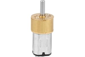 HYUDUO Dc 6V 60 Rpm/100 Rpm/300 Rpm/600 Rpm Micro Motor de Reducción de Velocidad Micro Caja de Engranajes de Metal Para Coche Rc Robot Diy Motor de Juguete(60Rpm)