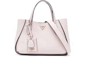 GUESS Keandra Girlfriend Satchel, Bolso con asa Superior para Mujer, Talla única