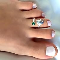 Zehenring - silberner Zehenring - verstellbarer Zehenring - Fußzubehör - Fußring - Fußschmuck - Edelstein Zehenring - Sommerschmuck - Strandschmuck - silberner Knöchelring - silberner Midi-Ring - verstellbarer Fingerring