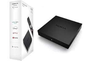 Nokia Streaming Box - Android TV Box (Ultra HD 4K, Chromecast, HDMI, WiFi, USB, Acceso directo a Google Playstore, Asistente vocal Google, Netflix, Prime Video y Disney+