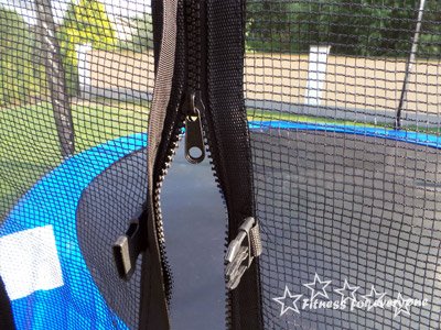 Trampolin mit Sicherheitsnetz, inklusive Leiter und Randabdeckung Gartentrampolin 250, 305, 370, 400, 430cm - 4