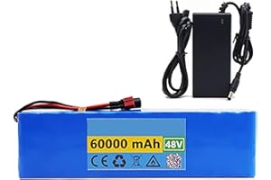 BDBLFLTZ Batteria Ebike 48V Litio pacco batteria 60Ah 13S3P per batterie ricaricabili per 54.6v E-bike bicicletta elettrica scooter con BMS + 54.6V 2A Charger XT60