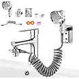 KARBAG Basin Handheld Shower Kit, Sink Faucet Hose Sprayer Attachment with 3-Mode Shower Head & 1.5m Flexible Hose Handheld Sink Sprayer for Kitchen Faucet, Bathroom, Laundry Room,Pet Bathing