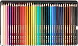 Diámetro de mina de 2.8 mm Lápiz de color acuarelable STABILO aquacolor - Caja de metal con 36 colores