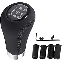 Pomello Del Cambio Universale In ABS, Design Ergonomico, Adatto Per Auto Con Cambio Manuale 5/6 Marce, Altezza 64mm - 2