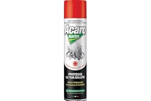 ACARO MAYER Spray Antiacaro Disinfettante Per Materassi Tessuti Divano Cuscini ACAROMAYER 400 Spray Polvere Anallergico Atossico Insetticida Acaricida Guardaroba