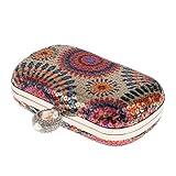 bolso negro fiesta zara Color:Como se muestra la foto Bolso de Embrague Monedero Cartera Bolso de Lentejuelas étnica para Novia Usos Múltiples - Multicolor