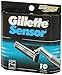 Gillette Sensor Cartridges 10 Refill Blades