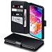 Produktbild TERRAPIN, Kompatibel mit Samsung Galaxy A70 Hülle, [ECHT Leder] Brieftasche Case Tasche mit Standfunktion Kartenfächer und Bargeld - Schwarz