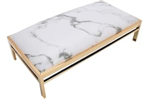 WAKECTS Podpórka na dłonie do paznokci do manicure'u z podstawką miękka poduszka do manicure ze skóry PU i do dekoracji paznokci (marmur)