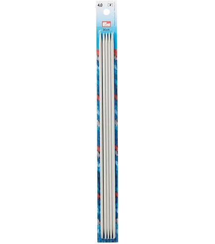 5 Ferri Da Maglia A Doppia Punta In Acciaio Inox 2,2 Mm X 14 Cm - Micro Maglia Per Calzini E Maniche - 5