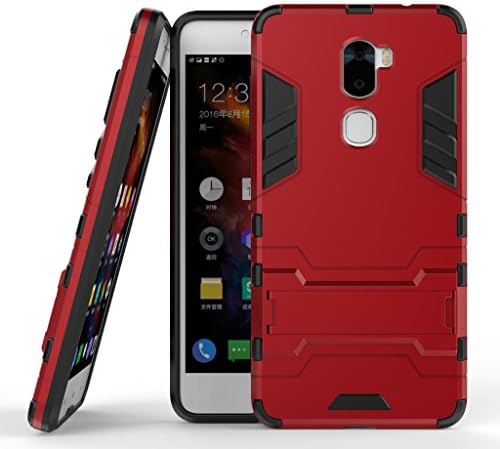LeEco Cool1 Heavy Duty Case DWaybox 2 in 1 Hybrid Armor Hard Back Case Cover with kickstand for Coolpad Letv LeEco Cool1 / Le Cool1 5.5 Inches (Marsala Red)