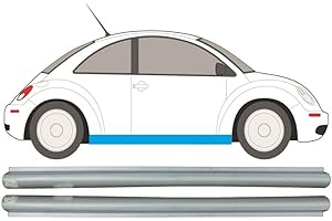 EASYPARTS New Beetle 98-10 Lot de 2 panneaux de réparation de seuil à bascule