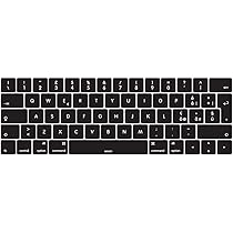Copritastiera In Silicione Per MacBook Pro 13/15 Touch Bar 2016-2019 - Layout EU/ISO - Nero - Foto 2