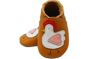 SAYOYO Fleur de Prunier Chaussures de bébé en Cuir Souple Chaussures Semelle Douce