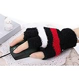 Mitaines sans doigts USB main gants chauffants bureau à domicile d'hiver plus chaud - Noir