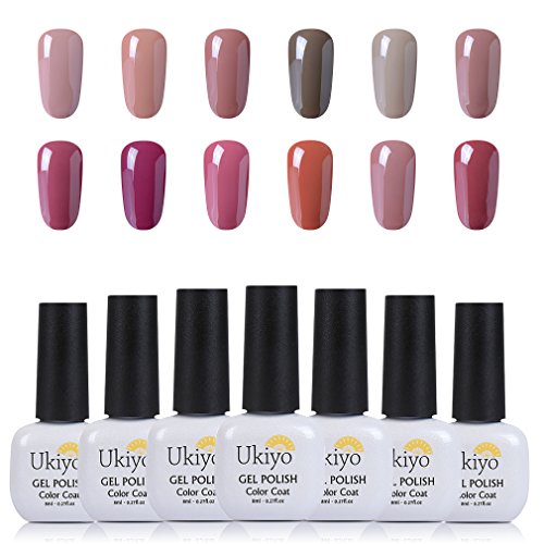 Ukiyo 12PCS Soak Off kit smalto semipermanente 8ml UV LED Smalto semipermanente unghie in Gel gel polish Nail Art set