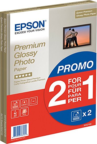 Preisvergleich Produktbild Epson Fotopapier Inkjet A4 glossy 255g / qm VE=2x15 Blatt