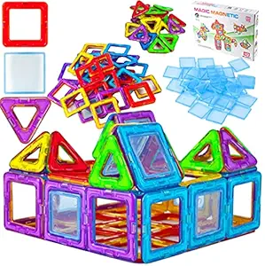 Magicwand ABS Plastic 88 pcs Pieces Magical Magnetic Construction, Learning & Educational Building Blocks for Toddlers / Kids?3 Yrs & Up??Pack of 1 ??Multi-Colored?