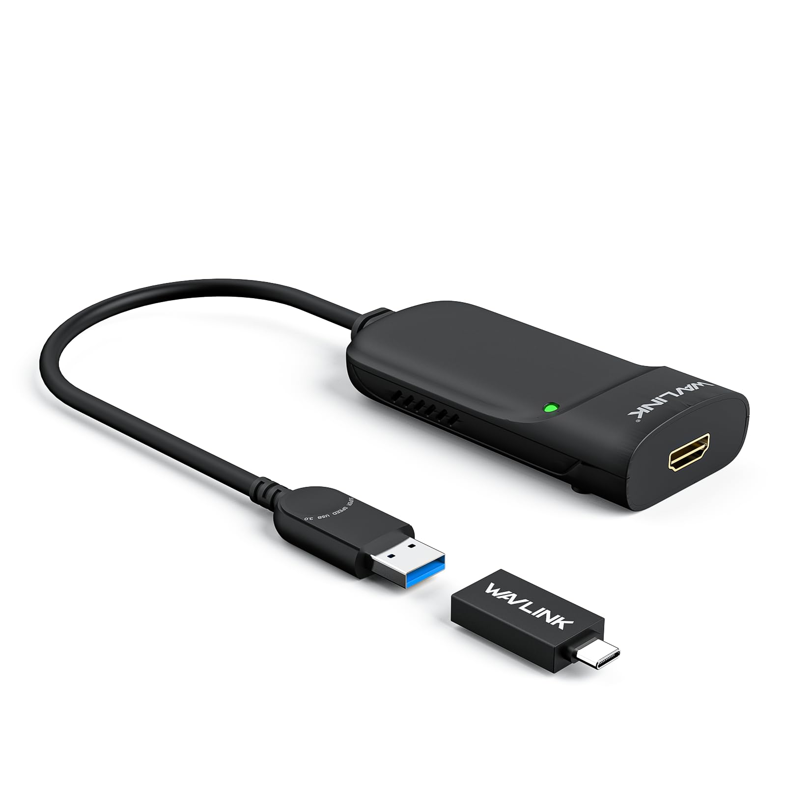 WAVLINK USB 3.0 to HDMI Video Graphic Adapter/External Video Card with Audio Port for Multiple Monitors up to 2048 Ã— 1152 Resolution Supports Windows 10/8/7/XP
