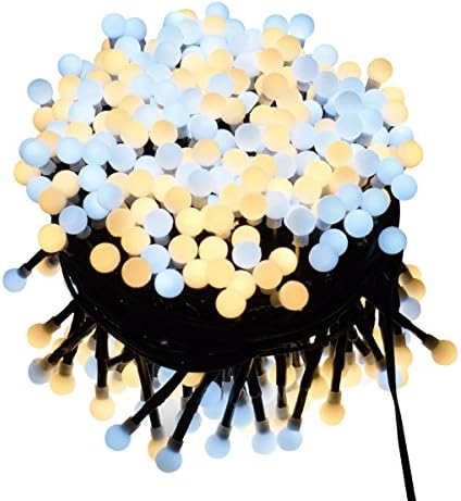 Honxee SL02 String Lights Decorative Colorful Starry Lights 26FT 400 LEDS with 8 Lighting Modes Waterproof IP44 Rope Firefly Lights for Garden, Party, Wedding, Christmas DIY